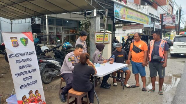 Biddokkes Polda Gorontalo Layanan Kesehatan Gratis